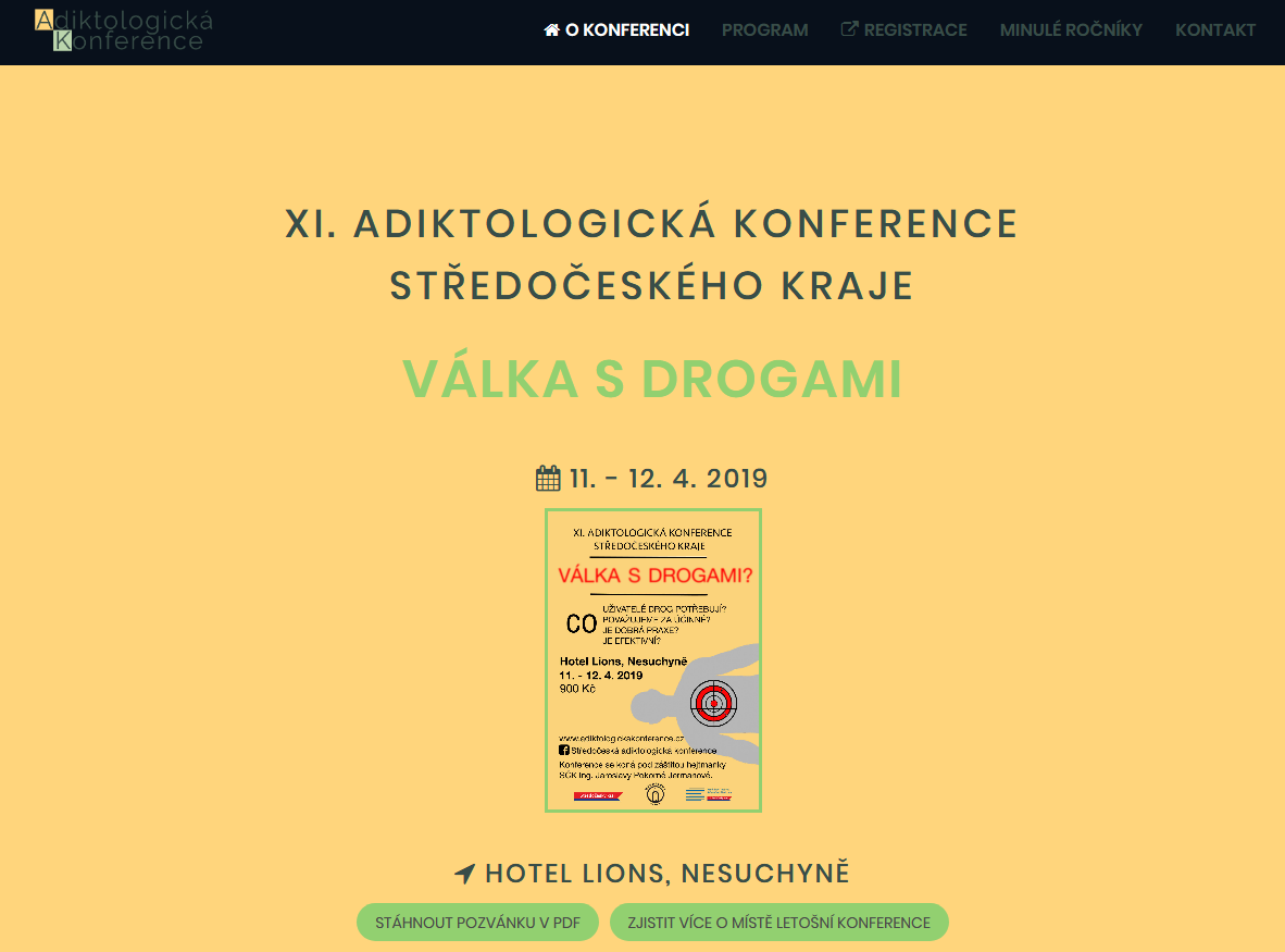 adiktologickakonference.cz | webový design Aleš Vaněk | creativepeople.cz